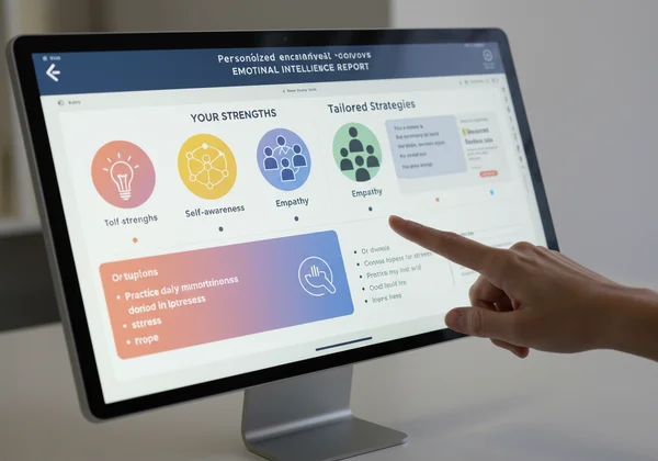 Laporan EQ peribadi menunjukkan strategi pertumbuhan yang disesuaikan