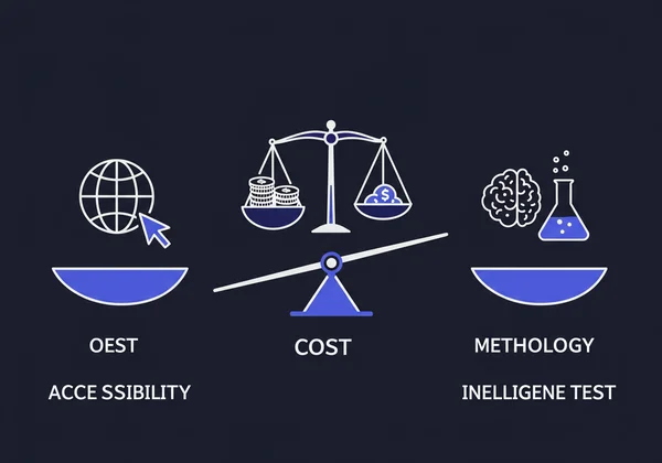 Visualizing key factors for choosing an EQ test