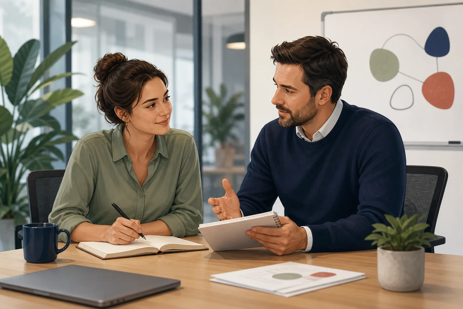 Leadership feedback session